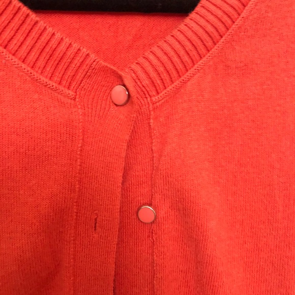 New York & Company Orange Cardigan - Picture 2 of 3